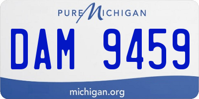 MI license plate DAM9459