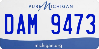 MI license plate DAM9473