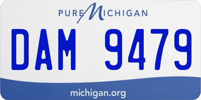 MI license plate DAM9479