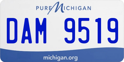 MI license plate DAM9519