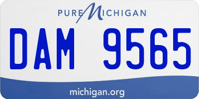 MI license plate DAM9565