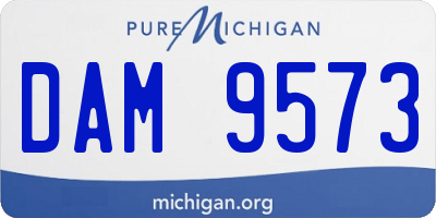 MI license plate DAM9573