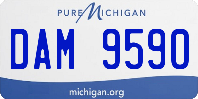 MI license plate DAM9590