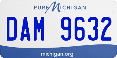 MI license plate DAM9632