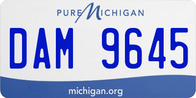 MI license plate DAM9645