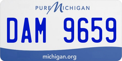 MI license plate DAM9659