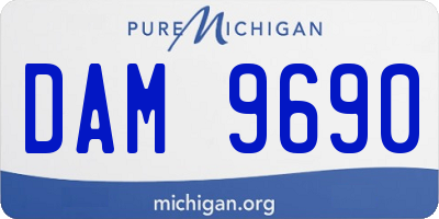 MI license plate DAM9690