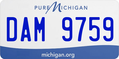 MI license plate DAM9759