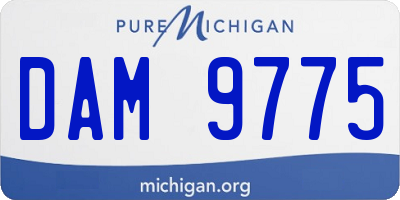 MI license plate DAM9775