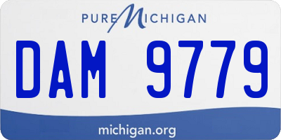 MI license plate DAM9779