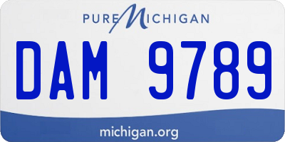 MI license plate DAM9789