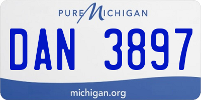 MI license plate DAN3897