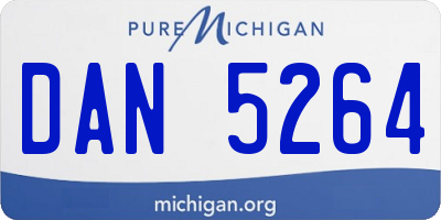 MI license plate DAN5264
