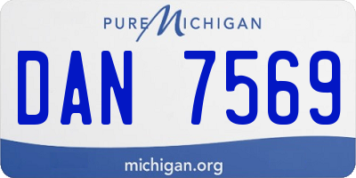 MI license plate DAN7569