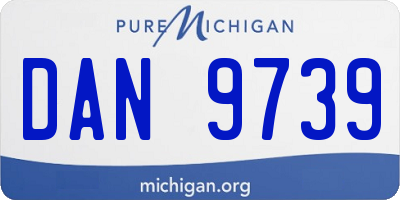 MI license plate DAN9739