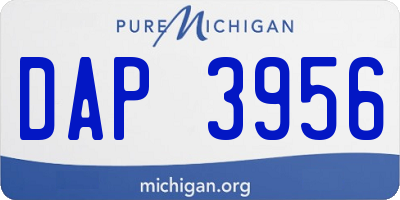 MI license plate DAP3956