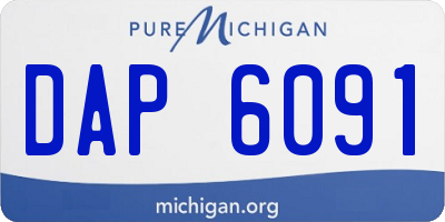 MI license plate DAP6091