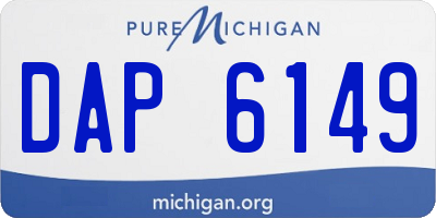 MI license plate DAP6149