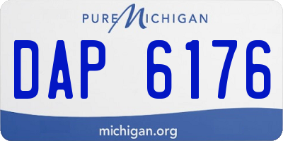 MI license plate DAP6176