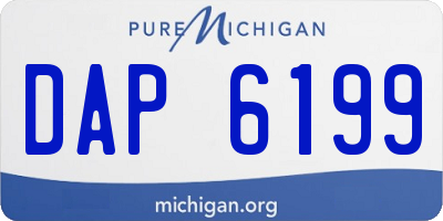 MI license plate DAP6199