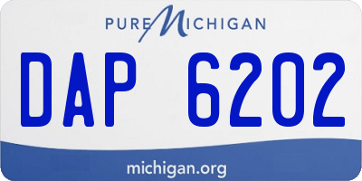 MI license plate DAP6202