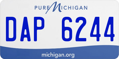 MI license plate DAP6244