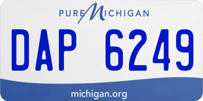 MI license plate DAP6249