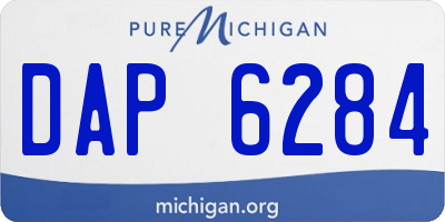 MI license plate DAP6284