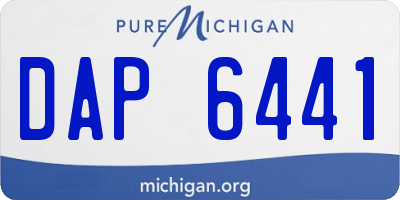 MI license plate DAP6441