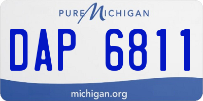 MI license plate DAP6811