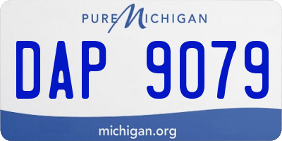 MI license plate DAP9079
