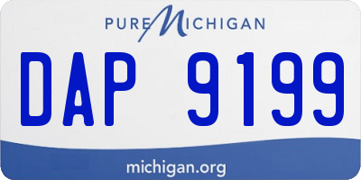 MI license plate DAP9199