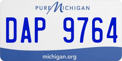 MI license plate DAP9764