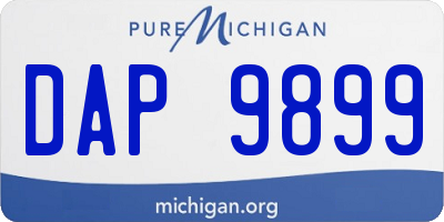 MI license plate DAP9899
