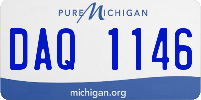 MI license plate DAQ1146