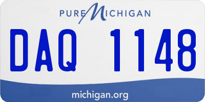 MI license plate DAQ1148