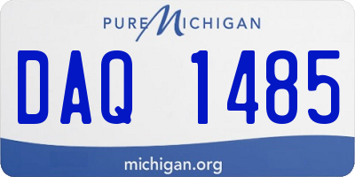 MI license plate DAQ1485