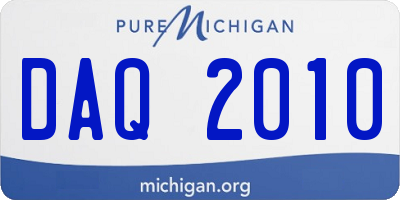 MI license plate DAQ2010