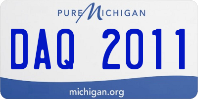 MI license plate DAQ2011