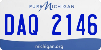 MI license plate DAQ2146