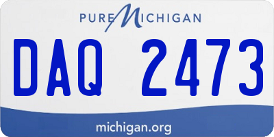 MI license plate DAQ2473