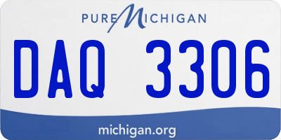 MI license plate DAQ3306