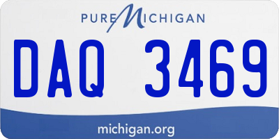 MI license plate DAQ3469