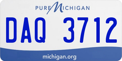 MI license plate DAQ3712