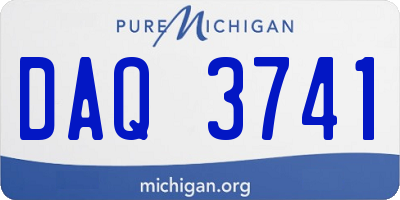 MI license plate DAQ3741