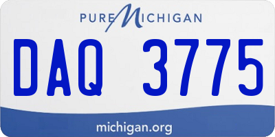 MI license plate DAQ3775