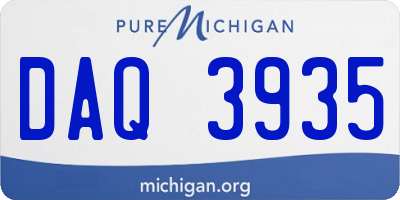 MI license plate DAQ3935