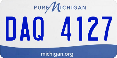MI license plate DAQ4127