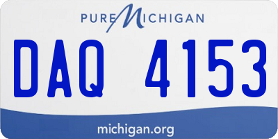 MI license plate DAQ4153