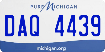 MI license plate DAQ4439